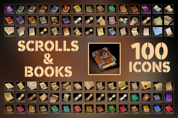Scrolls and Books - Icons